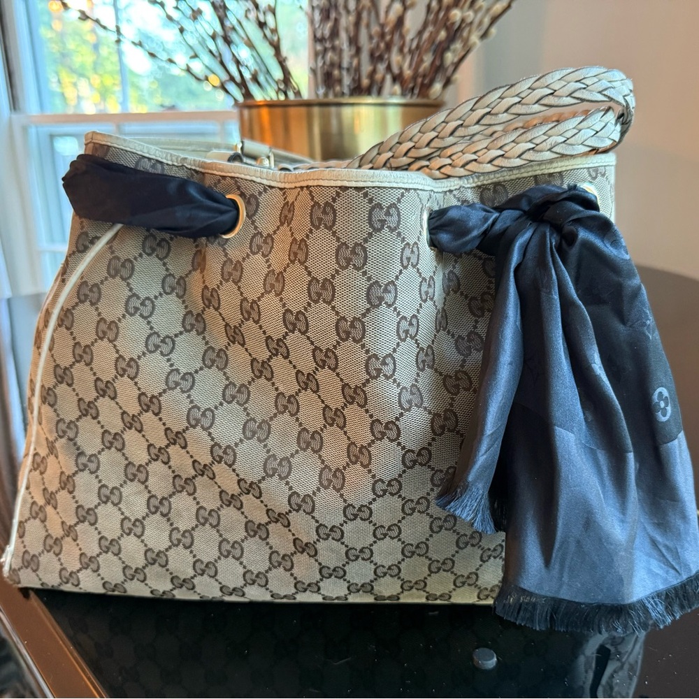 New Price! Gucci “Peggy” Iconic Monogram Large Tote - Picture 4 of 14